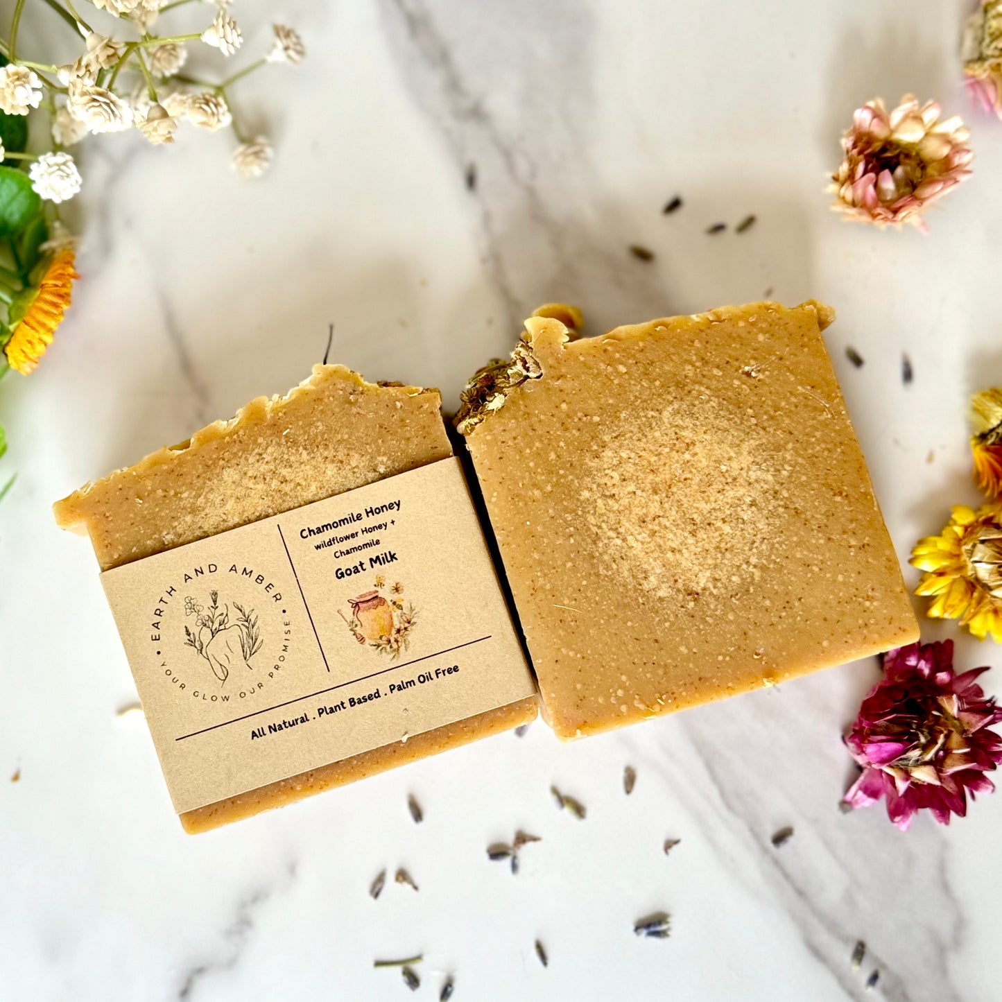 Chamomile Calendula & Honey Botanical Soap Bar
