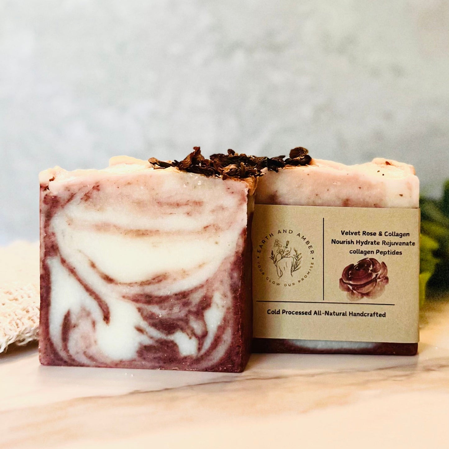 Velvet Rose & Collagen Botanical Soap Bar